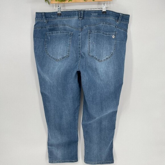 Democracy Ab Solution Jeans 22W Plus Size Stretch Slimming Comfort Denim - Picture 2 of 10